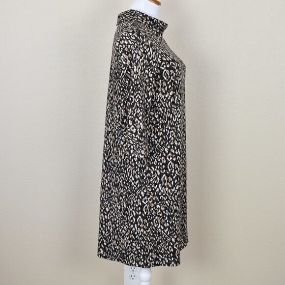 J.McLaughlin Sheila Sweater Dress Leopard - Picture 5 of 7